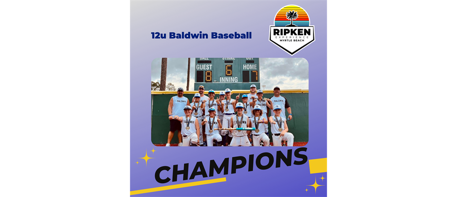 2022- 12u Ripken Myrtle Beach CHAMPS!